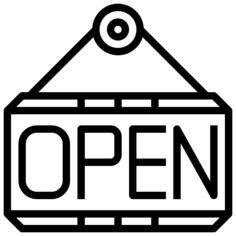 Open sign