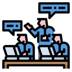 工作中