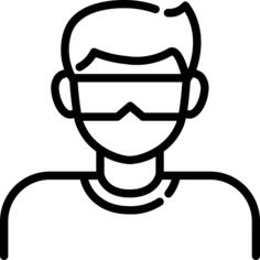 Virtual reality glasses