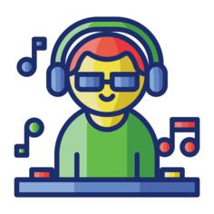 Male disc jockey