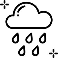 多雨的