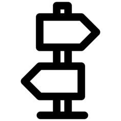 街道路标