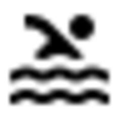 Pool icon silhouette