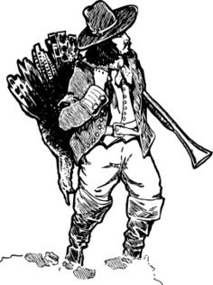 Pilgrim with turkey