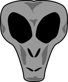 Alien's head vector image
