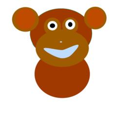 Monkey in red