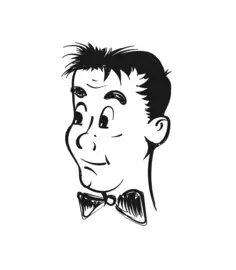 Retro man sketch