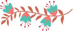 Flowery branch vector image