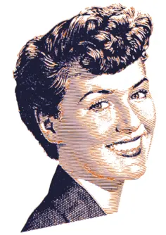 Woman in retro image