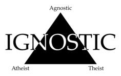 Religion typography silhouette