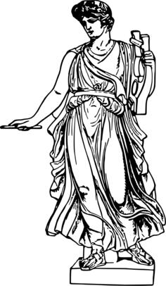 Apollo in black and white