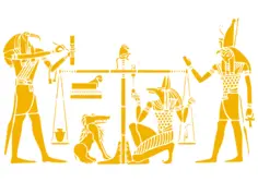 Yellow Egyptian ancient art