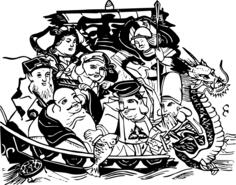 Seven lucky gods