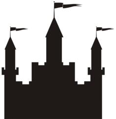 Castle vector silhouette