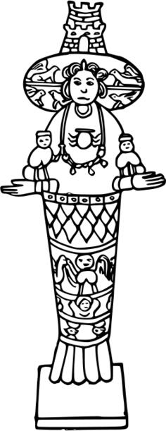 Diana of Ephesus drawing