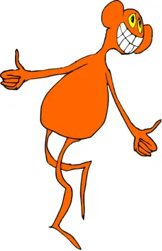 Alien cartoon character