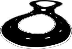 Figure-8 race track