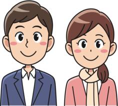 Smiling couple animation