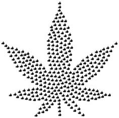 Marijuana made of thumbs up