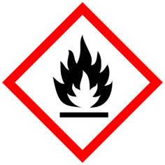 Flammable substances warning