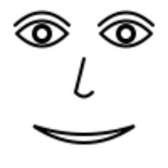 Grin vector illustration