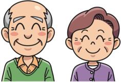 Older smiling couple