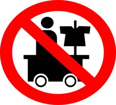 No hawking sign