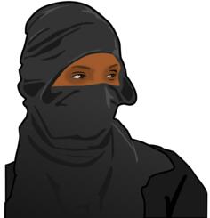 Dark lady ninja