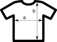 T-shirt size measurements