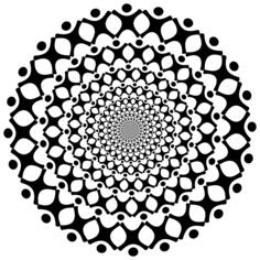 Abstract people vortex