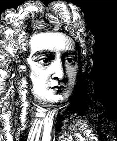 Isaac Newton's portrait