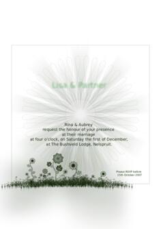 Wedding invitation