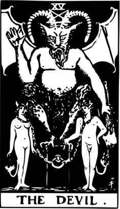 Devil tarot card