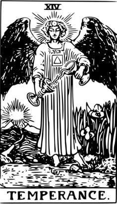 Temperance tarot card
