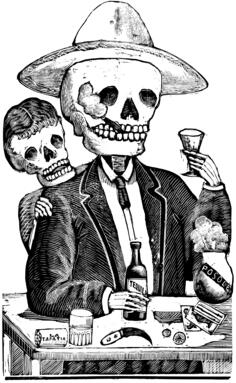 Tequila skeleton