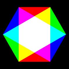 Colorful hexagon vector image