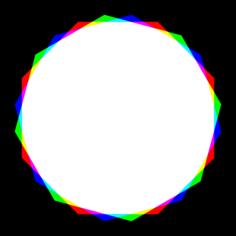 Colorful octagons mix