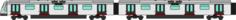Line train vector image