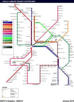 Kuala Lumpur Rail Transit Map
