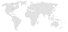 Jigsaw world map