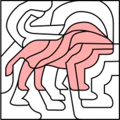 Puzzle picture lion