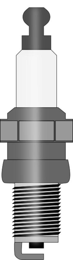 Spark plug vector image