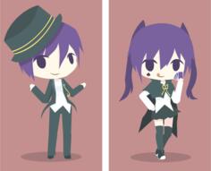 Boy & girl magician
