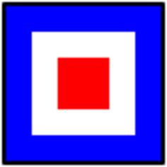 Nautical flag whiskey