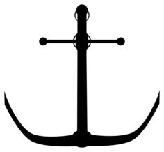 Anchor vector silhouette
