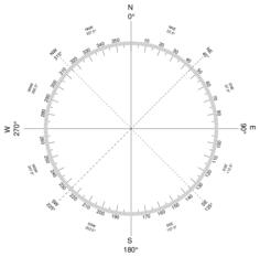 Compass rose silhouette