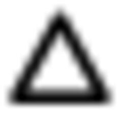 Stroked triangle