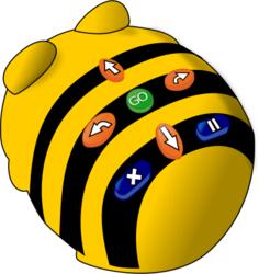 Bee-bot in cartoon style