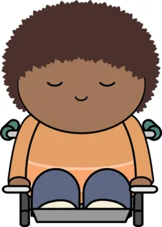 Kid in wheelchair