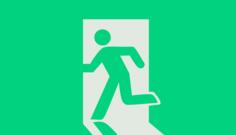 Exit sign vector image